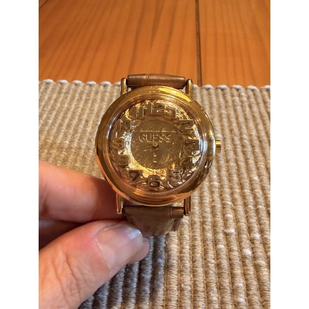 Guess Watch Extremely Rare 3 Dimensional Gold Nugget